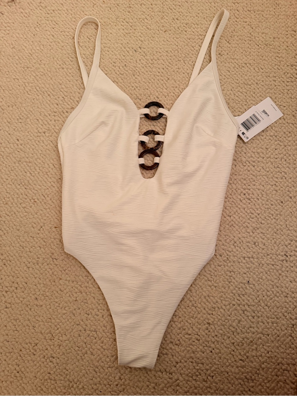 White One-Piece Swimsuit with Ring Detail - Triumph